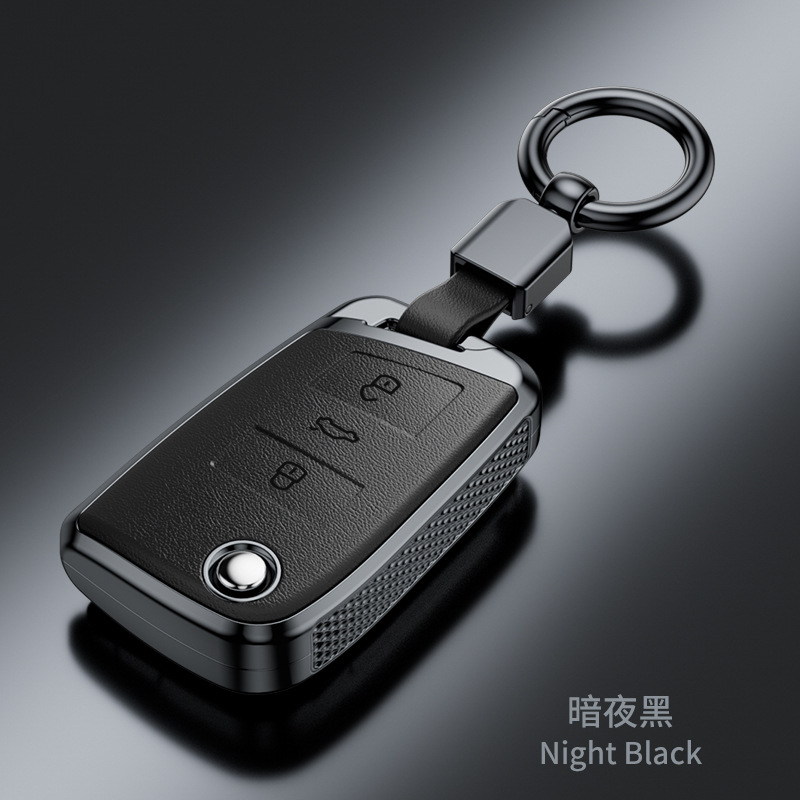 SuitabLe for VoLkswagen Sagitar Tiguan L Lavida Santana Bora Tanyue Passat Nappa Pattern FashionabLe Key Cover