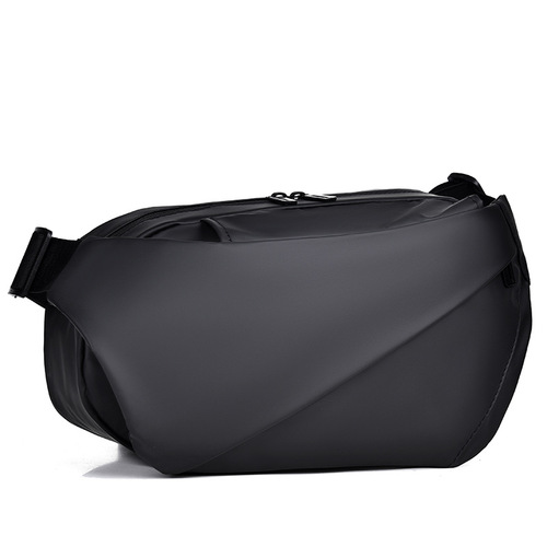 Men's crossbody bag large capacity chest bag shoulder bag small backpack student sports waist bag S114#