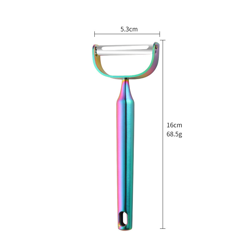 ステンレス鋼の皮むきナイフ家庭用メロン皮むき器ジャガイモとニンジンの皮むきツール多機能野菜と果物の皮むき器|undefined