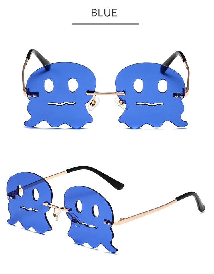 Men's Sunglasses New Octopus Funny Cartoon Metal Sunglasses Party Dance Men And Women Sunglasses_voghion.com