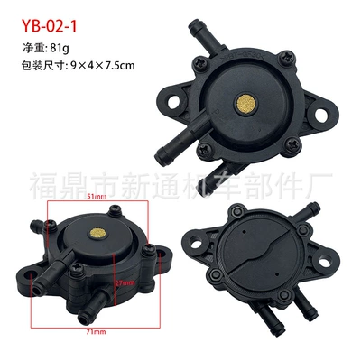 Compatible with Briggs & Stratton fuel pump 491922 691034 692313 808492 808656 808281 (Other starting systems) - yb-02-1