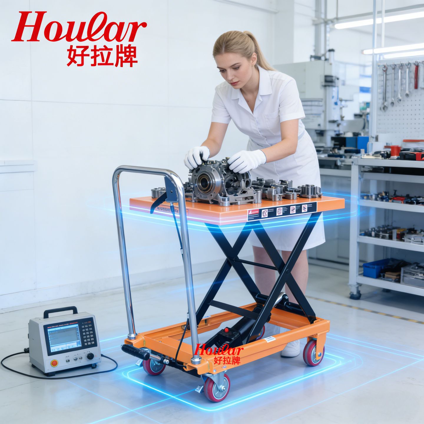 PT150A现货150kg升0.72米手动液压平台脚踏式升降平台升降手推车