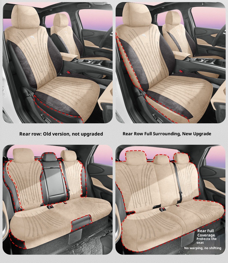 New Dolphin Smart Driving Edition Rams Saddle Car Seat Cushion Overseas Right-Hand Drive Seat Cover Cross-Border Full-Coverage Car Seat Cushion