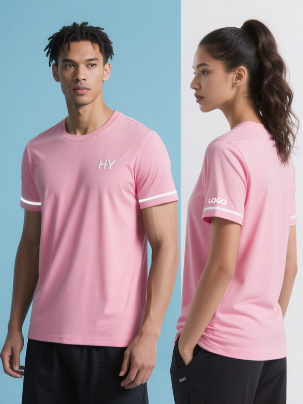 HY メンズ反射ストリップナイトランニング Tシャツカスタマイズされた通気性フィットネス半袖アウトドアスポーツ速乾性 Tシャツ 100 枚 MOQ|undefined
