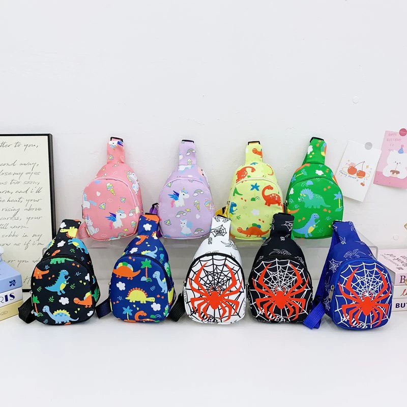 Мультфильм аниме мужчины и женщины грудная сумка мини-милый иностранный принт детская сумка через плечо 2025 новая детская сумка