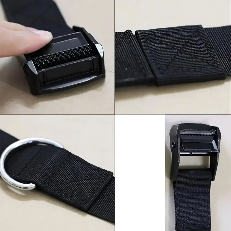 5,1 m sin instalación, resistencia, entrenamiento de suspensión de cuerda de tracción de fitness, accesorios, clip de puerta, hebilla de puerta de múltiples etapas, cinturón de anclaje de puerta