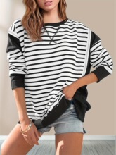 V 34811 Color Block Round Neck Sweater ƴɫ�A�I�l�� �羳