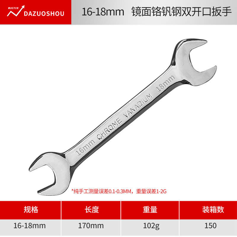 CRV オープンエンドレンチ 高硬度航空用レンチ 6-32mm 鏡面仕上げ両頭レンチ レンチツール|undefined