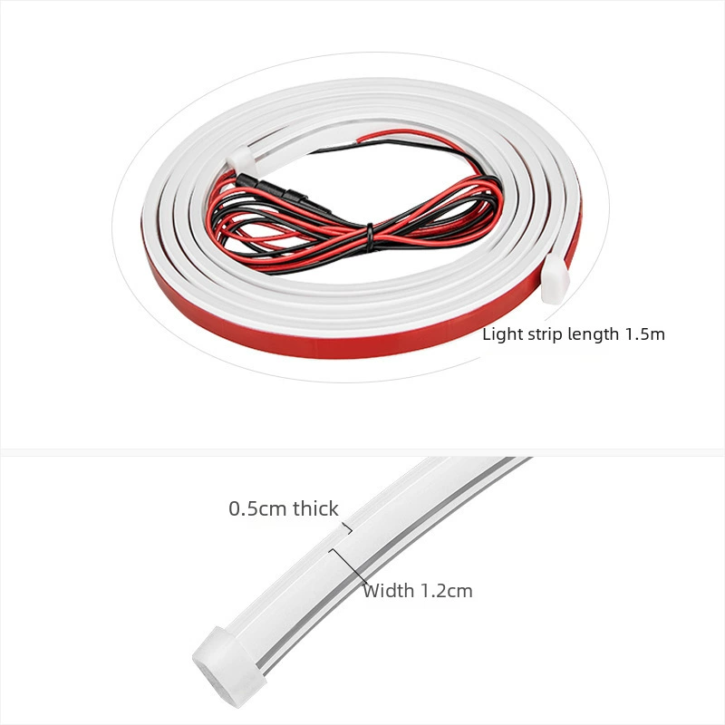 Car Daily Light Start Scanning Permanent Cover Cover Lantern Hide Slim Decoration Light Mid -Net LED Lighting Steel Modification Light