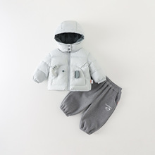 男小童棉服冬季冬装加厚a类保暖外套婴儿宝宝休闲套装洋气两件套