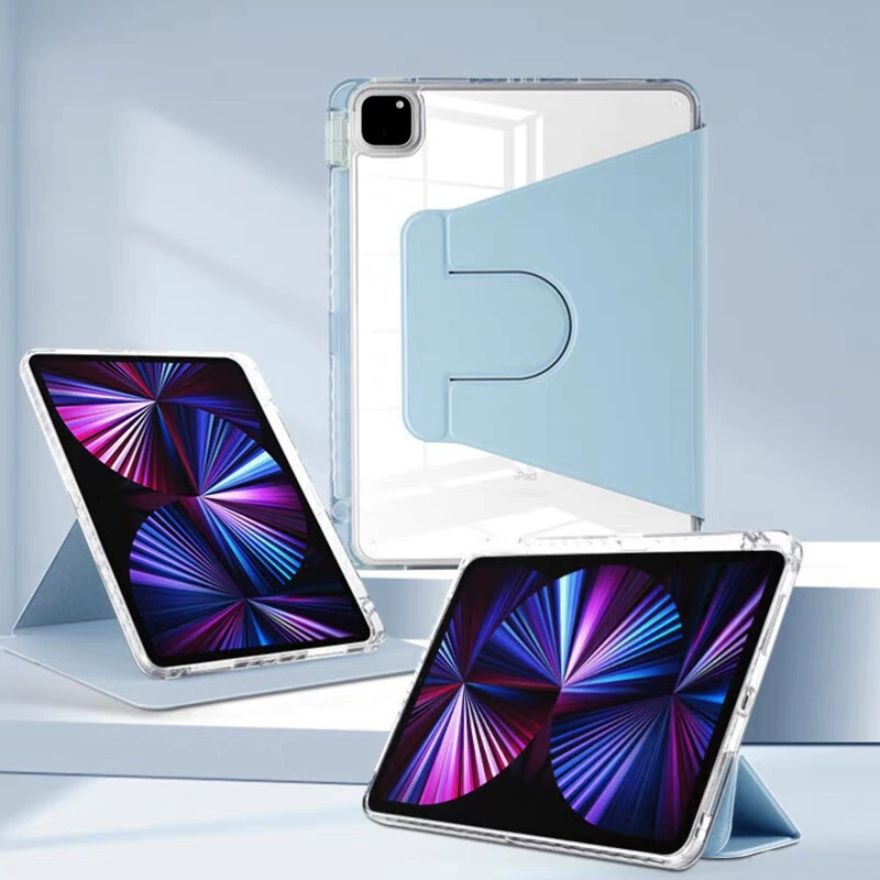Защитный чехол для iPad Air 6 5 нового поколения 10.9 из акрила 789 с поворотом PRO11 со слотом под стилус 9.7 твердое корпусное изделие