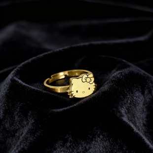 �¿�Kitty؈���������_�ڽ�ָ18K����ɫ�r�����пɐۿ�ͨ���