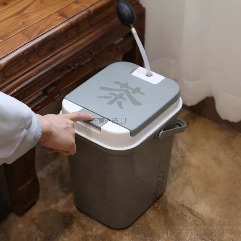 Прозрачное ведро для чая, бытовое большое ведро для чая, чайный столик, ведро для сточных вод, поднос для чая, ведро для воды, чайный набор, аксессуары, маленькие