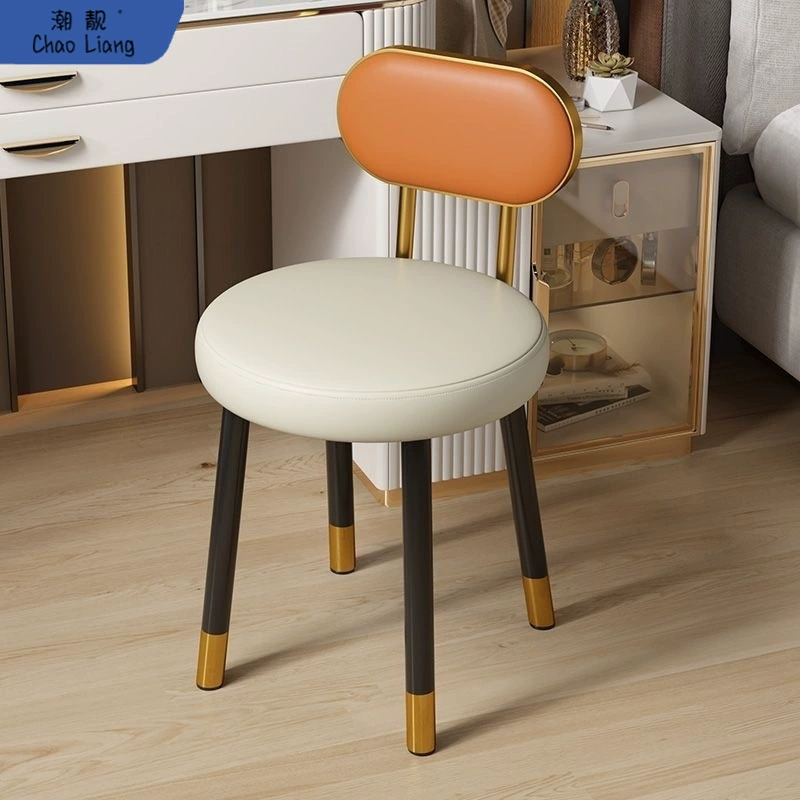 Косметический стул легкий экстравагантный высокий смысл для девочек спальня туалетный стол стул спинки стул домашний небольшой обеденный стол стул круглый стул стул