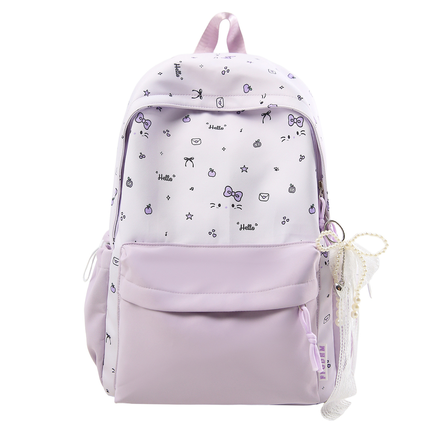 2025新款可爱轻便书包简约韩版双肩包儿童卡通印花大容量双肩包女