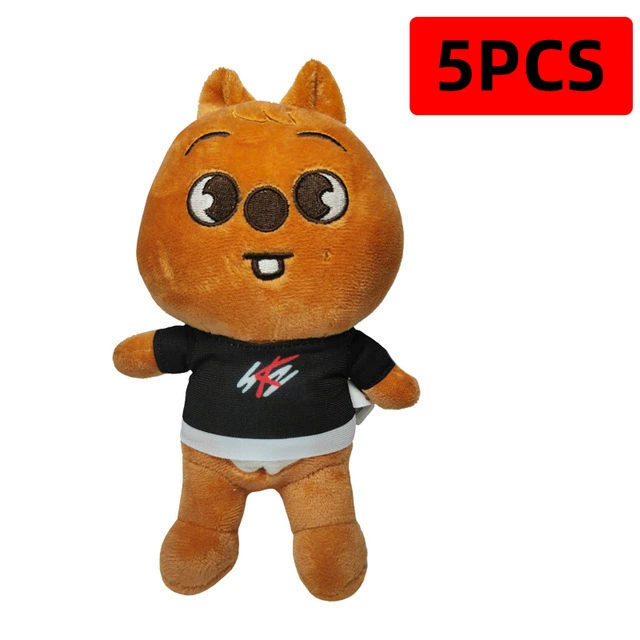 20см часы OOP ЛУШ ТВОЙС Стрей Кидз Cartoon Flat Plush Animal Plus
