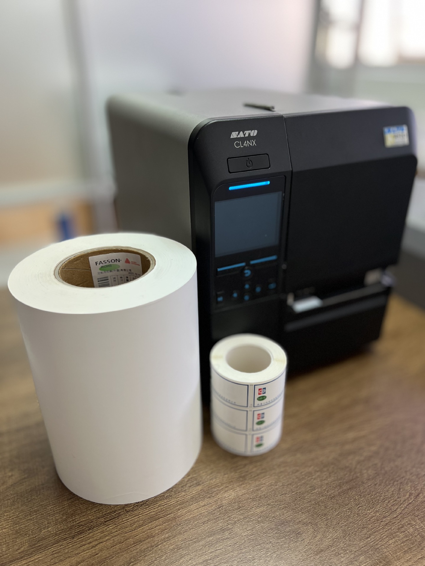 亮白流水号PET条码纸电表QR标贴SUNTECK双层标签