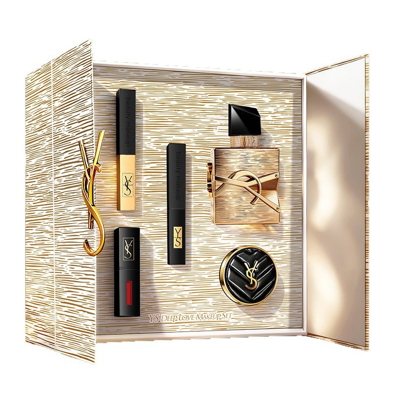 Set de Maquillaje de 5 Piezas con Lápiz Labial, Cojín de Aire y Perfume para Regalo de San Valentín image 5