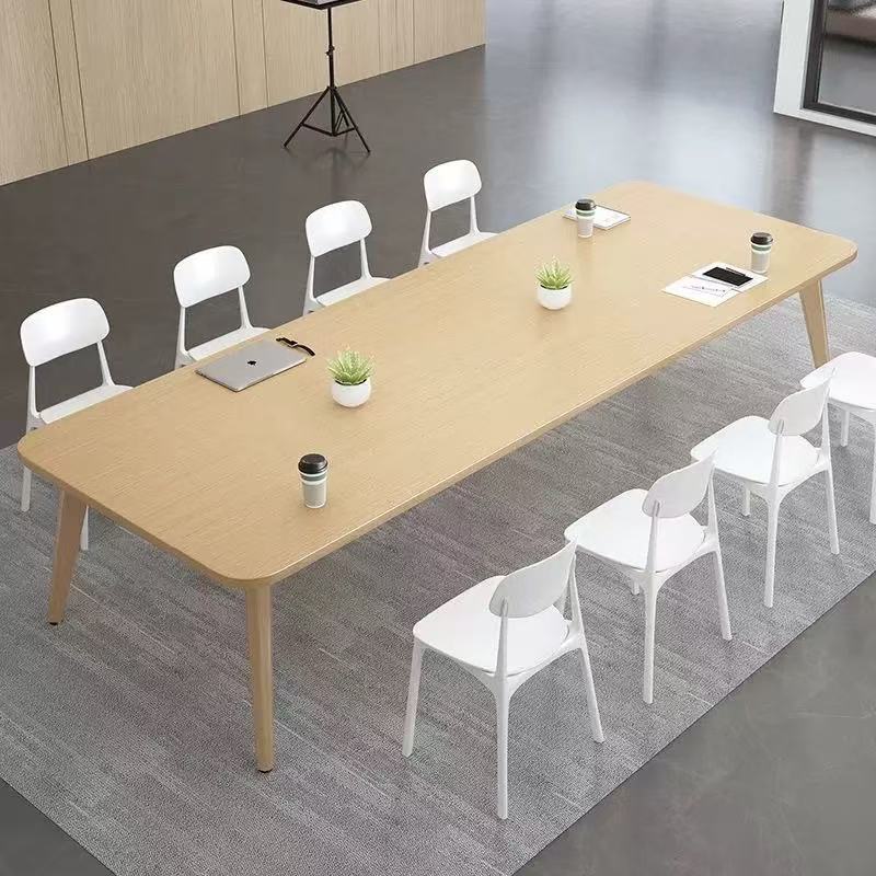 Conference Table, Simple Modern Office Desk, Work Table, Office Meeting Table, Small Negotiation Table, Long Training Table