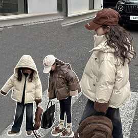 女童羽绒棉服冬季2025新款洋气中大童女孩棉袄冬装加厚棉衣外套潮