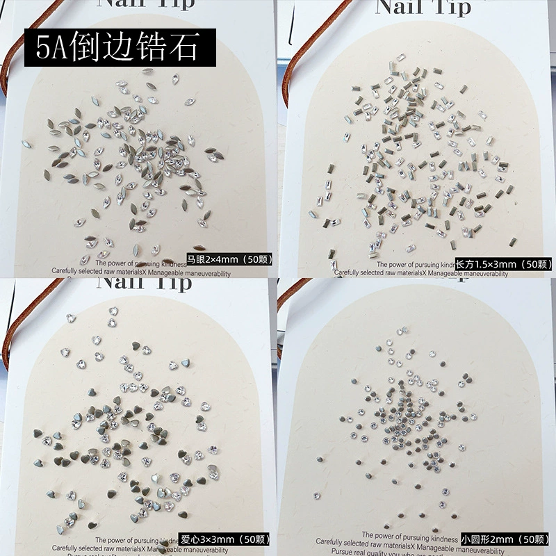 Перевернутый циркон маникюрный бриллиант оптом K9 бутик циркон бриллиант кристалл стекло круглый бриллиант