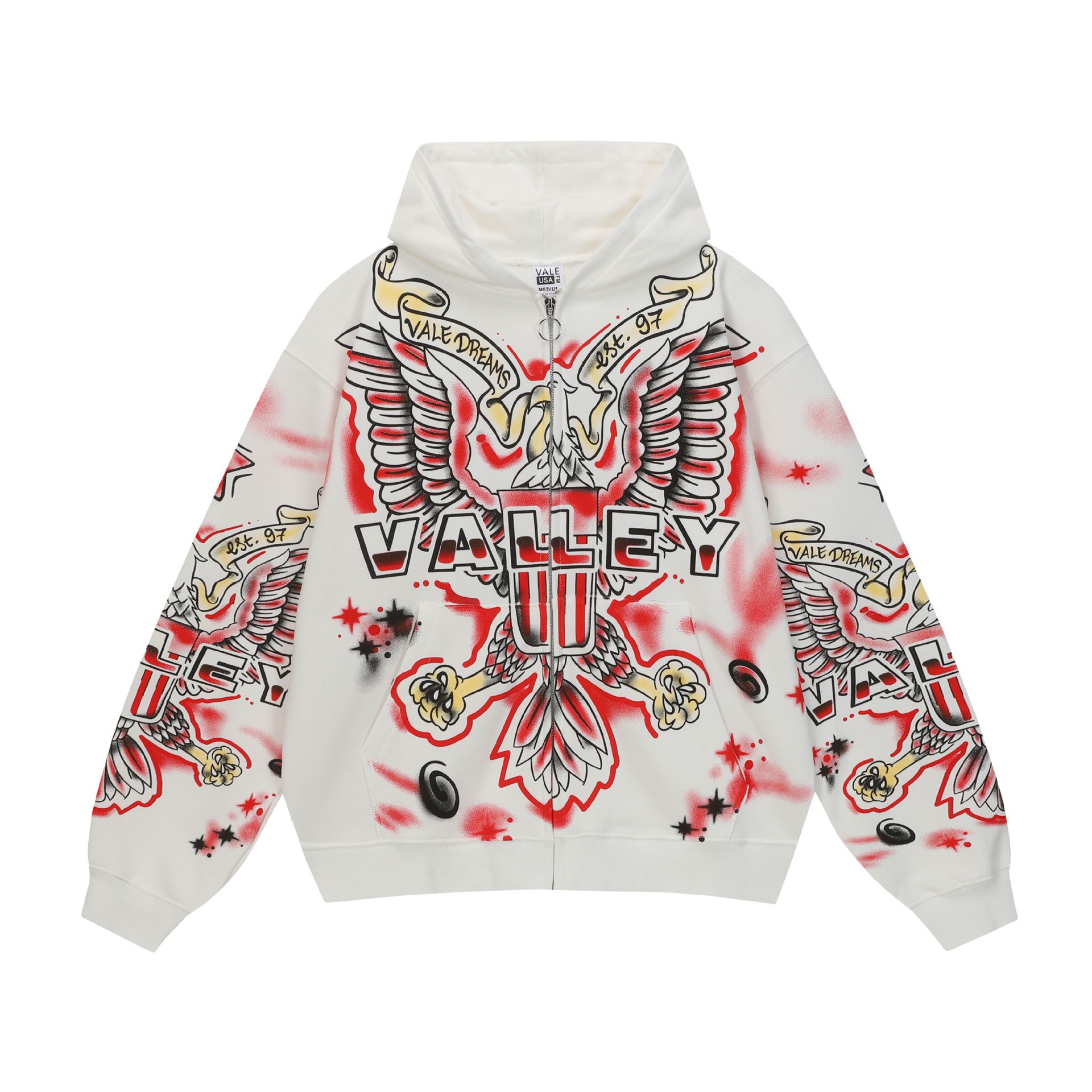 Sudadera con Capucha de Manga Larga y Pantalón Casual, Estilo Urbano VALLEY
