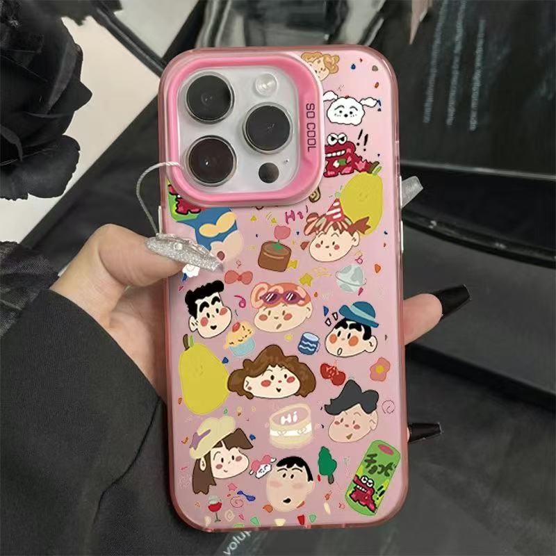 Dibujos animados japoneses y coreanos lindos aplicables Apple 15PROMAX funda para teléfono móvil iphone14/13 anti-caída 16 nuevo 12/11