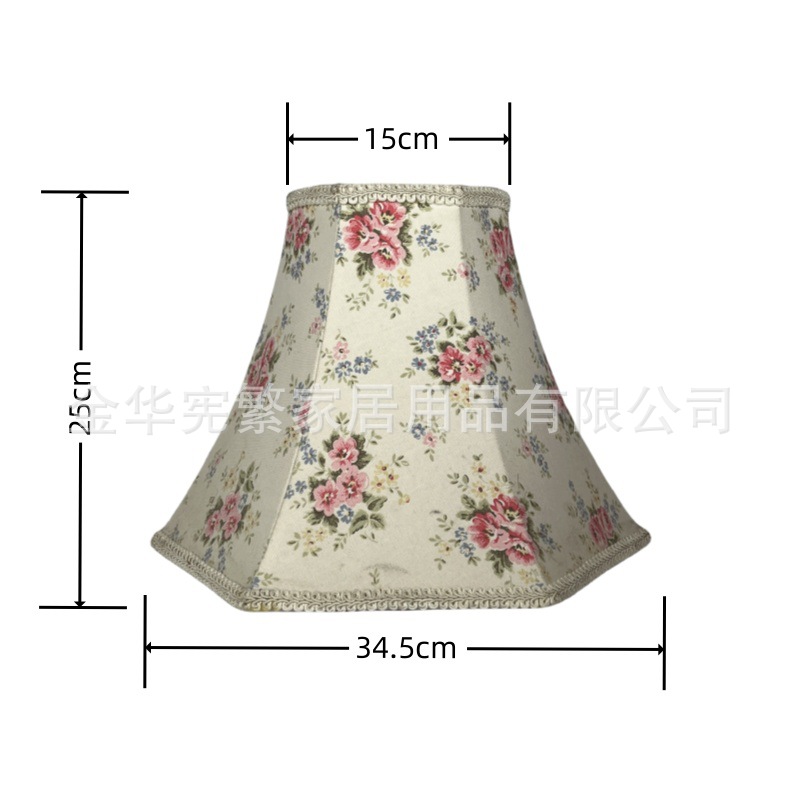 [Xianfan] Palace Classic B & B, lujo ligero junto a la cama, dormitorio, sala de estar, candelabro de tela, pantalla de lámpara E27, estilo europeo