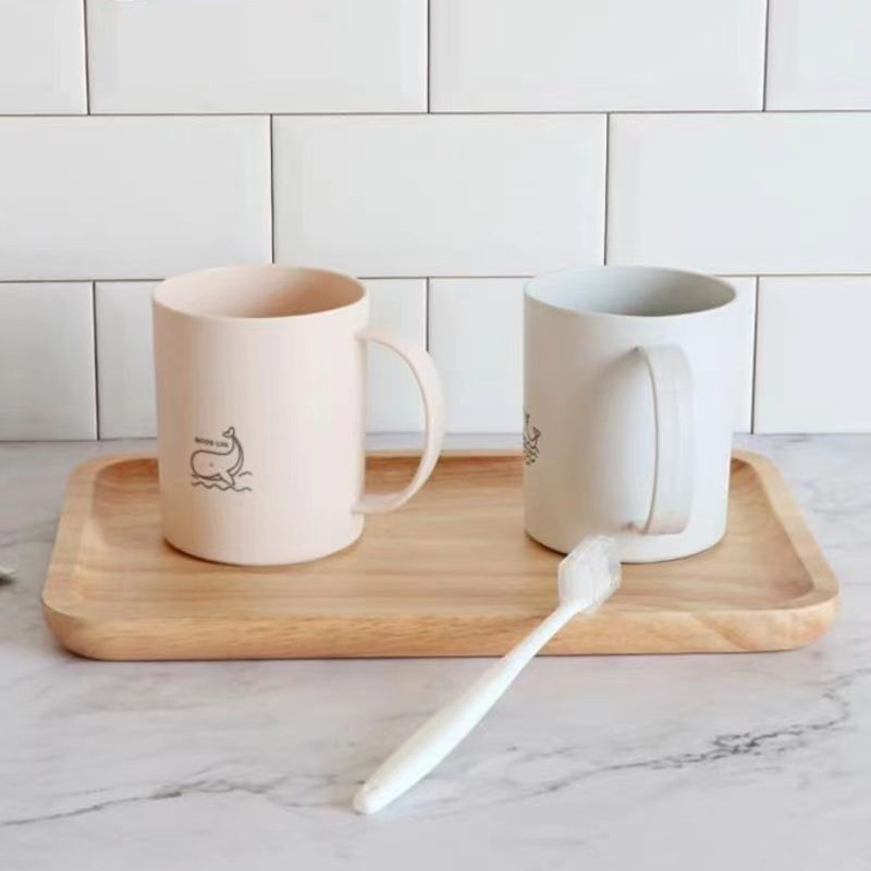 Tandborstglas i plast för vuxna och par i hemmet_voghion.com