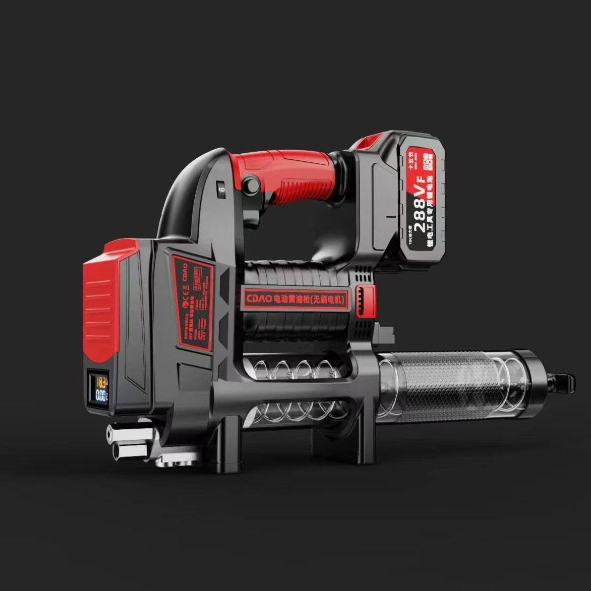 HT—4820双涡轮无刷大电机电动黄油枪 毛毛虫黄油和桶装黄油通用