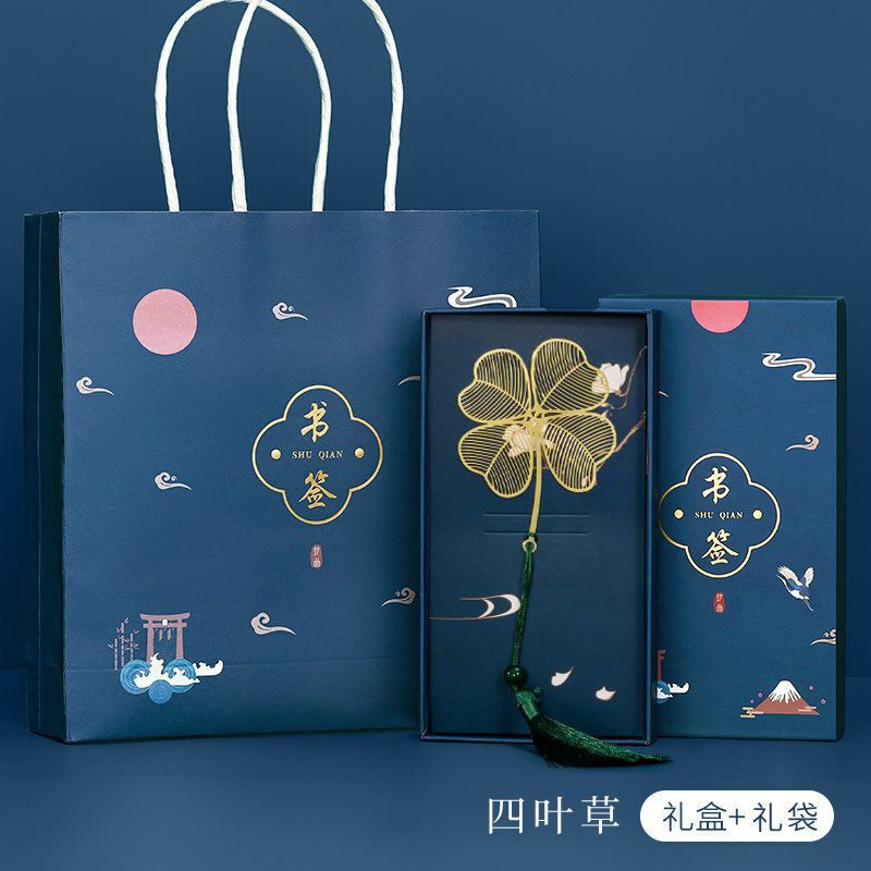 金属书签古典中国风黄铜团扇金莲花创意学生用文艺毕业礼物送老师|undefined