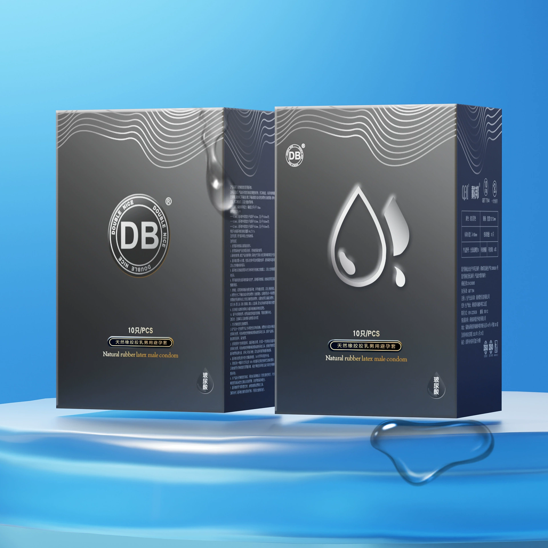 DB Daibang Hyperic acid condom Floating point wolf wolf pellets medium small number condom sex supplies wholesale