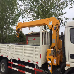 Exported to Africa Truck-Mounted Crane, Hydraulic Truck, Fire Rescue Truck-Mounted Crane, Flatbed Truck with Straight Arm Telescopic