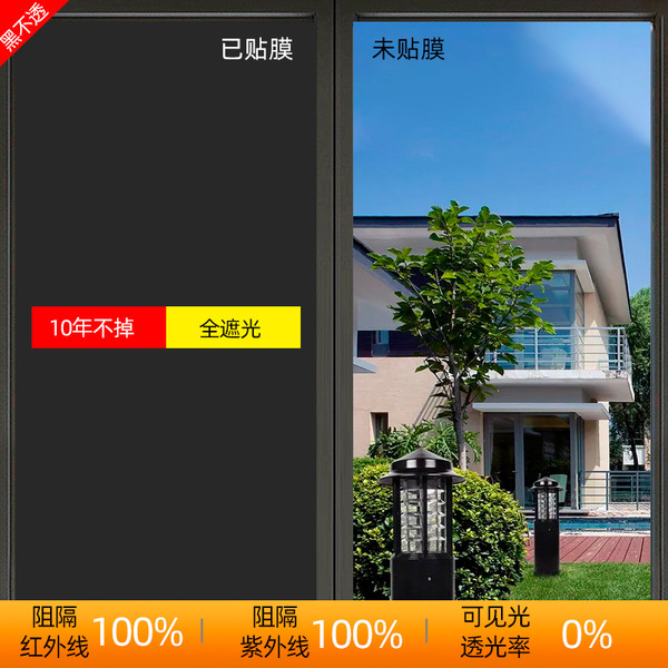 The production of glass decorative film black impervival membrane…