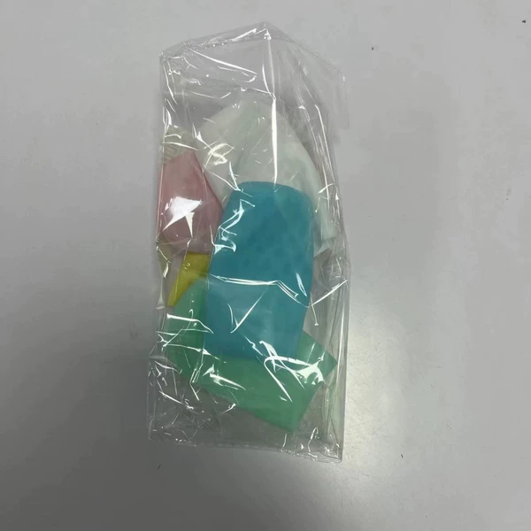 Pack of 5 (1 each of 5 white, pink, blue, yellow and mint colors)