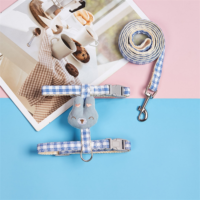 Nueva correa de pecho para mascotas transfronteriza nueva cuerda de perro mediana y pequeña perro chaleco perro gato cuerda de tracción al por mayor