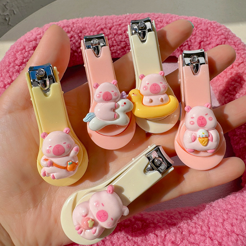 nail clippers portable cute cartoon good-looking home adult and children anti-splash nail scissors nail art nail clipper