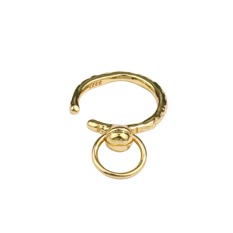 Fashionable creative ring, trend accessory, Korean style, simple and elegant design, on index finger, internet celebrity