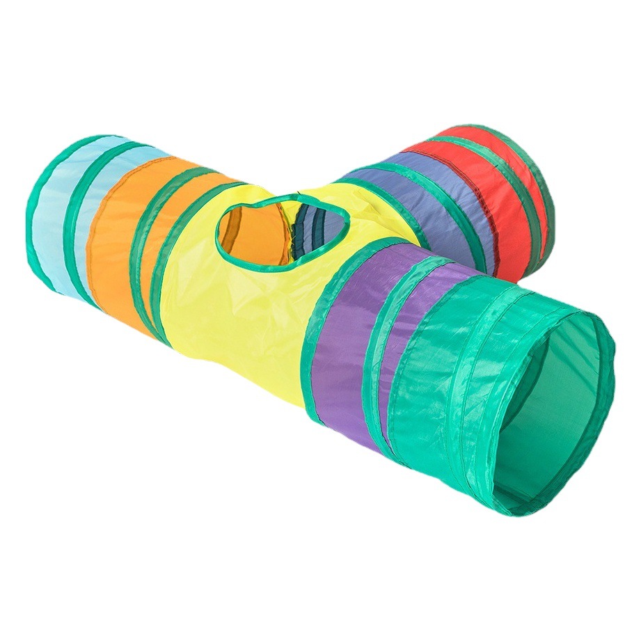 Túnel Plegable para Gatos de Nailon Interactivo