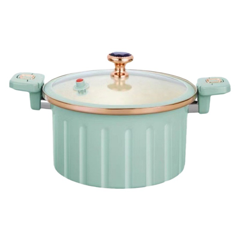 Micro-pressure cooking pot household large capacity Roman soup pot induction cooker universal non-stick pan multi-functional binaural soup pot
