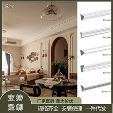 法式简约pu线条弧形仿石膏线沙发背景墙面装饰线条角花厂家直供