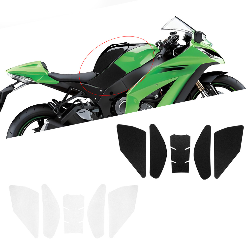 Aplicable a Kawasaki ZX - 10R Taurus 2011 - 2023 modificación de la motocicleta adhesivo de tanque de combustible adhesivo de cuerpo esmerilado
