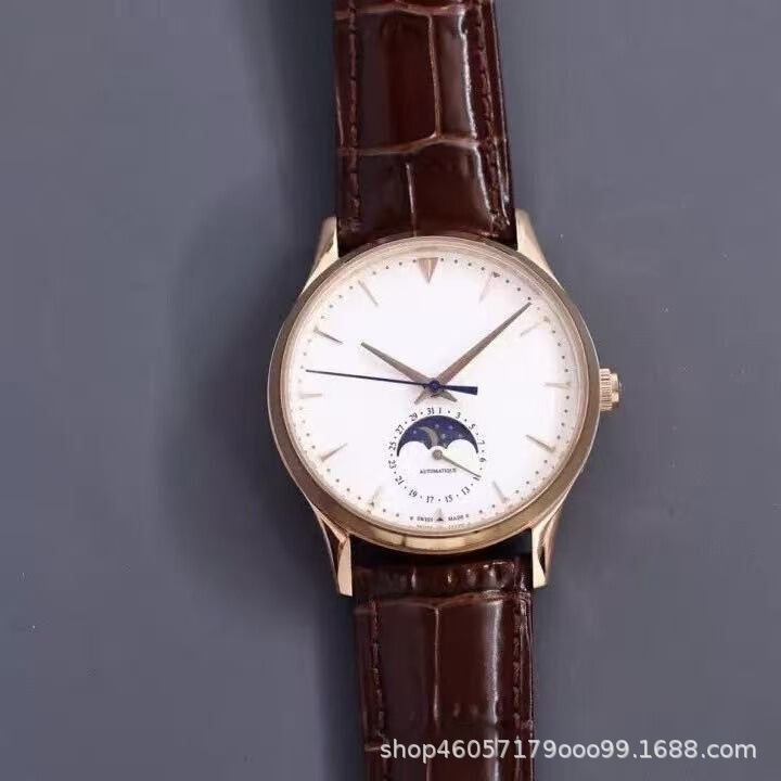 Moon Phase Master Men's Watch Automatic Mechanical Watch Portuguese Seven-Day Calendar Date Compression Geographical Wristwatch Danny Road Watch Moon Phase Master Men's Watch Automatic Mechanical Watch Portuguese Seven-Day Calendar Date Compression Geographical Wristwatch Danny Road Watch