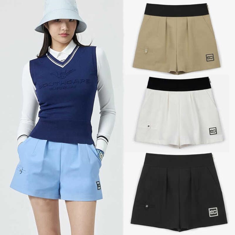 Spring and Summer New Korean Golf Women's Outdoor Sports Versatile Quick-Dry High-Waisted Slim-Fit Elastic Waistband Slimming Shorts