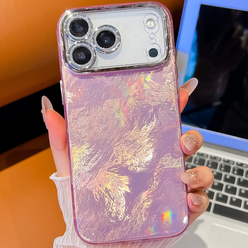 双面覆膜IMD适用苹果17promax手机壳iPhone16E高级锡纸纹防摔跨境|undefined