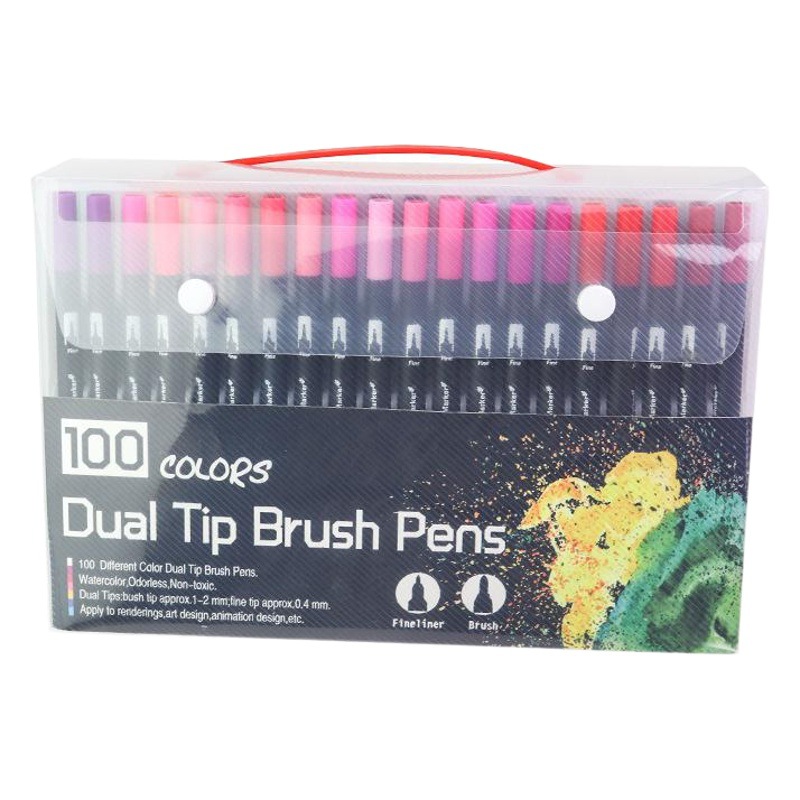 168 color acuarela pluma traje 120 color estudiante suave cabeza color niños colorear 48 color doble cabeza pintura pluma lavable