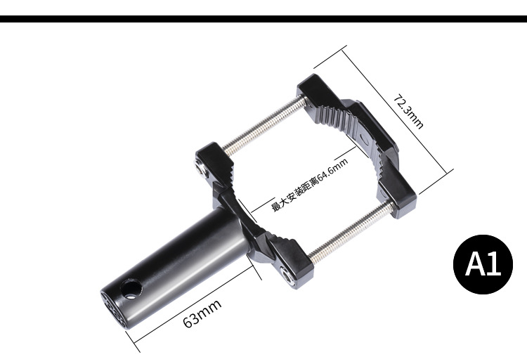 Motorcycle Spotlight Bracket Modification Shock-Absorbing Bracket Horizon Off-Road Vehicle Front Bumper Pipe Clamp Tdgo Extension Rod