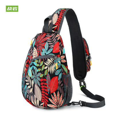 new pattern Cross border Female bag fashion Trend printing lady Chest pack outdoors motion travel leisure time One shoulder Inclined shoulder bag