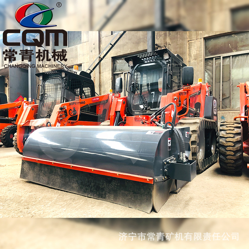 滑移机清扫器 工厂车间装载机扫地车防尘封闭滑移式清扫车