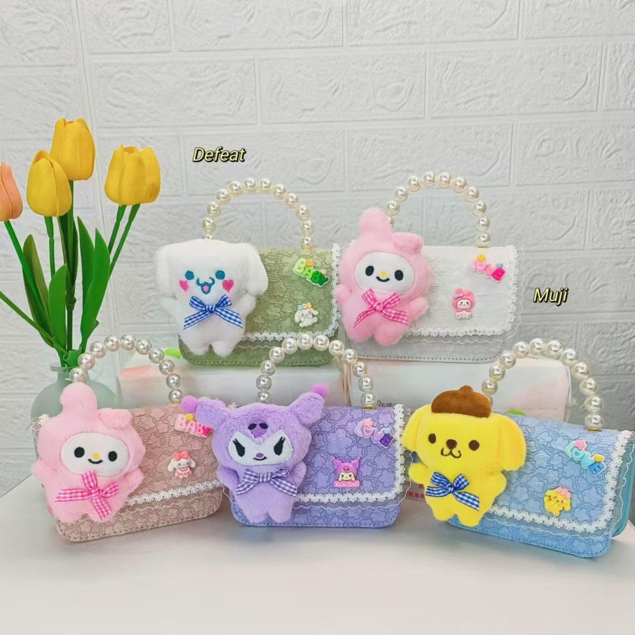 Juguetes de peluche bolsos de perlas bolsos de niños bolsos de princesa bolsos de cadena bolsos de hombro bolsos accesorios